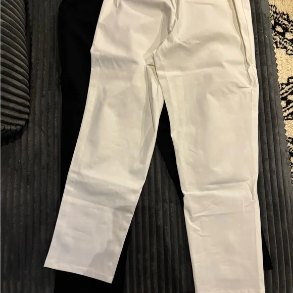 Isaac Mizrahi Live Size 6p White and black Pant - Picture 4 of 6